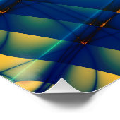 Spiral-Rainbow-Blume Poster (Ecke)