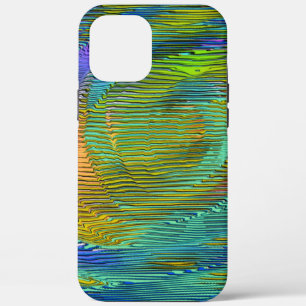Spiral Rainbow mit Relief und chaotischen Streifen Case-Mate iPhone Hülle