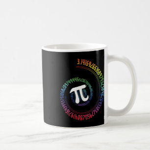Spiral Rainbow Nerd Mah Geek Mathematiker Pi Day Kaffeetasse