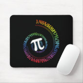 Spiral Rainbow Nerd Mah Geek Mathematiker Pi Day Mousepad (Mit Mouse)