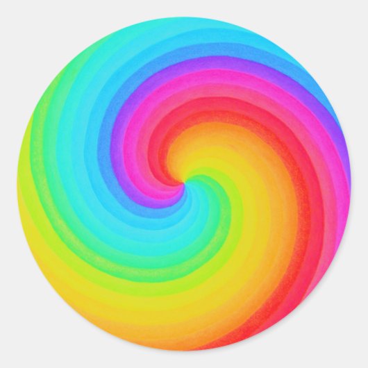 Spiral Rainbow of Hope Sticker (Vorderseite)