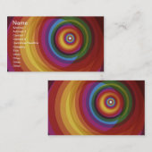 Spiral Rainbow Vector Background Visitenkarte (Vorne/Hinten)