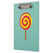 Spiral Red Yellow Lollipop Klemmbrett (Links)