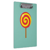 Spiral Red Yellow Lollipop Klemmbrett (Rechts)