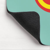 Spiral Red Yellow Lollipop Mousepad (Ecke)
