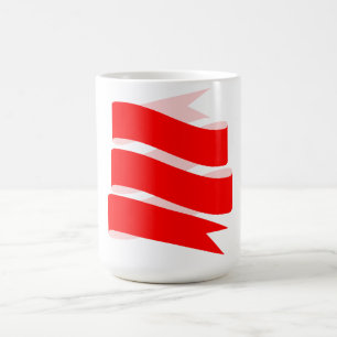 Spiral Ribbon Design Coffee Tasse