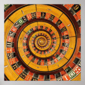Spiral Roulette Wheel Droste Poster (Vorne)