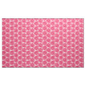 Spiral Seashell Block Print, Coral Pink & Fuchsia Stoff (Yard (91,4 cm))