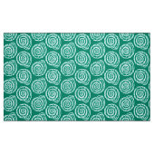 Spiral Seashell Block Print, Türkis und Aqua Stoff (Fat Quarter (45,7 x 55,9 cm))