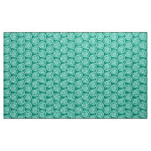 Spiral Seashell Block Print, Türkis und Aqua Stoff (Yard (91,4 cm))