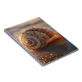 Spiral Seashell Morning Light Notebook Notizblock (Rechte Seite)