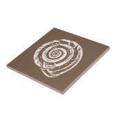Spiral Seashell, Taupe Tan und Creme / Beige Fliese (Seite)