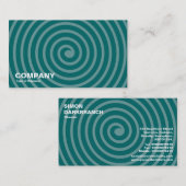 Spiral Shades of Green Visitenkarte (Vorne/Hinten)