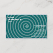 Spiral Shades of Green Visitenkarte (Rückseite)