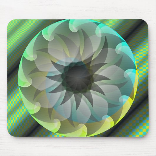 Spiral Shark Mouse Pad von Kenneth Yoncich Mousepad (Vorne)