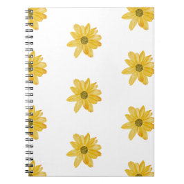 Spiral-Sonnenblumen-Notebook Notizblock