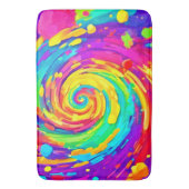 Spiral Splash Farben Kunst und Kultur Badematte (Vorderseite Vertikal)
