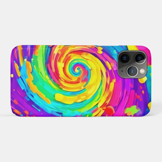 Spiral Splash Farben Kunst und Kultur Case-Mate iPhone Hülle (Rückseite (Horizontal))