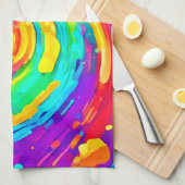 Spiral Splash Farben Kunst und Kultur Geschirrtuch (Viertel Falte)