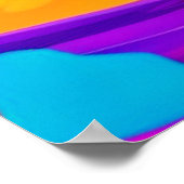 Spiral Splash Farben Kunst und Kultur Poster (Ecke)