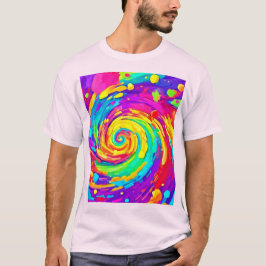 Spiral Splash Farben Kunst und Kultur T-Shirt