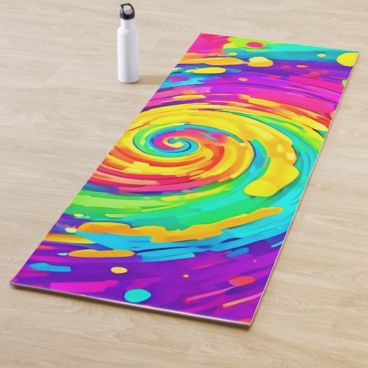 Spiral Splash Farben Kunst und Kultur Yogamatte (Beispiel)