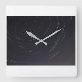 Spiral Star Square Wall Uhr (Vorderseite)