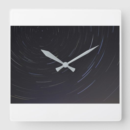 Spiral Star Square Wall Uhr (Vorderseite)