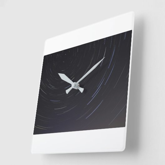 Spiral Star Square Wall Uhr (Winkel)