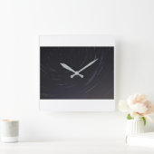 Spiral Star Square Wall Uhr (Zuhause)