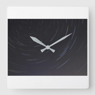 Spiral-Stern-Quadrat-Wanduhr Quadratische Wanduhr