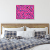 Spiral Stretched Canvas Print Leinwanddruck (Insitu (Schlafzimmer))