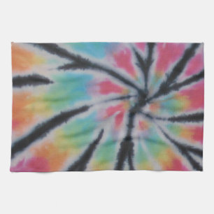 Spiral Swirl Pastel Rainbow Gefärbte Krawatte Phat Geschirrtuch