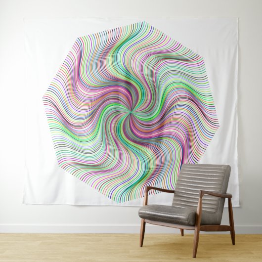 Spiral Tapestry Wandteppich (Beispiel (Horizontal))