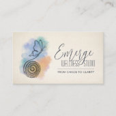 Spiral to Butterfly | Wellness & Coaching Visitenkarte (Vorderseite)