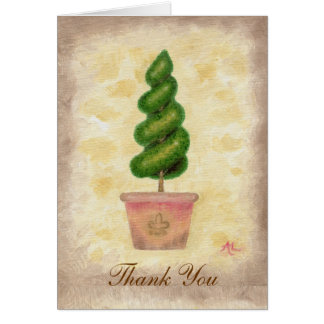 Spiral Topiary Dank Karte
