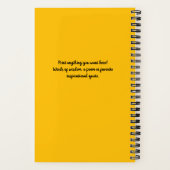 Spiral Travel Notebook Notizblock (Rückseite)