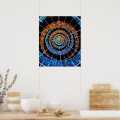 Spiral-Twinkle-Lichter-Plakat – Wandkunst Poster (Küche)
