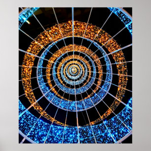 Spiral-Twinkle-Lichter-Plakat – Wandkunst Poster
