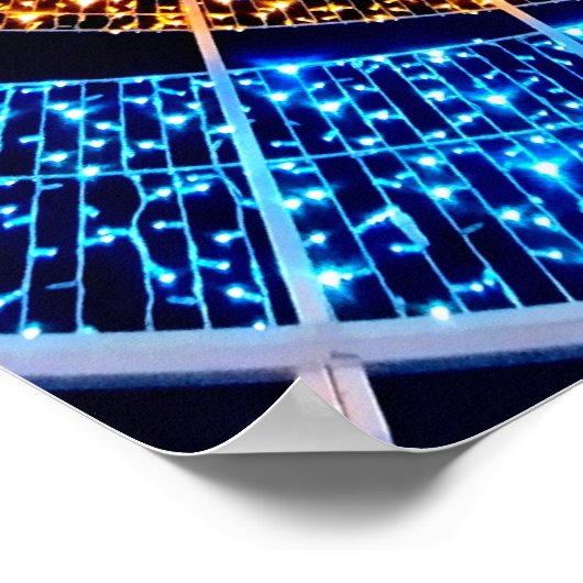 Spiral Twinkle Lights Poster – Wall Art (Ecke)