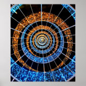 Spiral Twinkle Lights Poster – Wall Art (Vorne)
