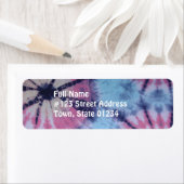 Spiral Tye Dye Mailing Labels (Insitu)