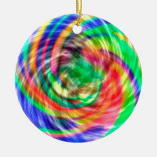 Spiral Vibes Gefärbte Krawatte Weihnachtsschmuck