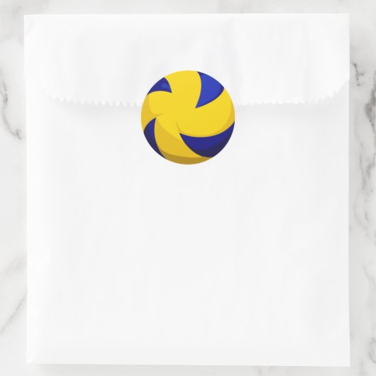 Spiral Volleyball Stickers (glatt) (Tasche)