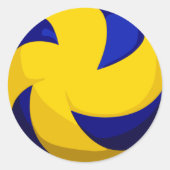 Spiral Volleyball Stickers (glatt) (Vorderseite)