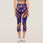 Spiral-Vortex-Muster Capri Leggings (Rückseite)