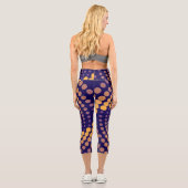 Spiral-Vortex-Muster Capri Leggings (Rückseite)