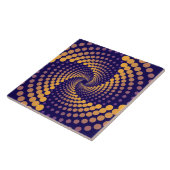 Spiral-Vortex-Muster Fliese (Seite)