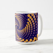 Spiral-Vortex-Muster Kaffeetasse (VorderseiteRechts)