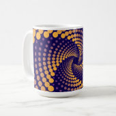 Spiral-Vortex-Muster Kaffeetasse (Vorderseite Links)